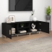 Mueble para TV madera contrachapada negro 150x30x50 cm