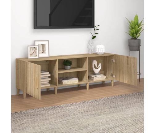 Mueble para TV madera contrachapada roble sonoma 150x30x50 cm