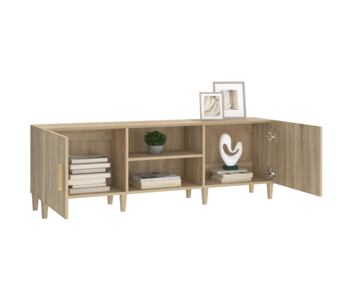 Mueble para TV madera contrachapada roble sonoma 150x30x50 cm