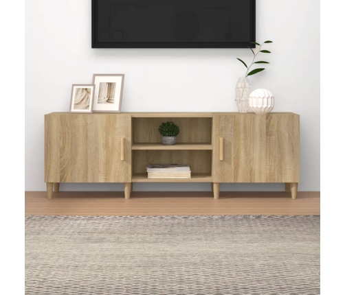 Mueble para TV madera contrachapada roble sonoma 150x30x50 cm