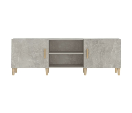 vidaXL Mueble de TV madera contrachapada gris hormigón 150x30x50 cm