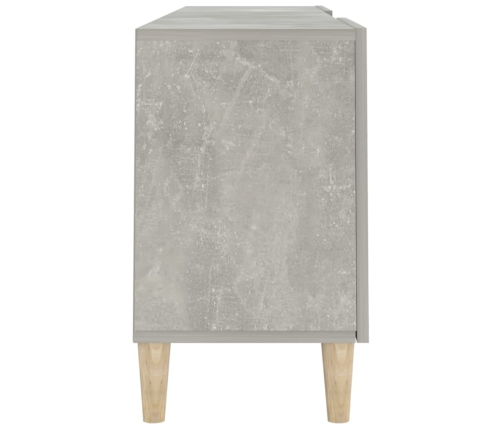 vidaXL Mueble de TV madera contrachapada gris hormigón 150x30x50 cm