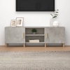 vidaXL Mueble de TV madera contrachapada gris hormigón 150x30x50 cm