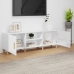 Mueble TV madera contrachapada blanco brillante 150x30x50 cm