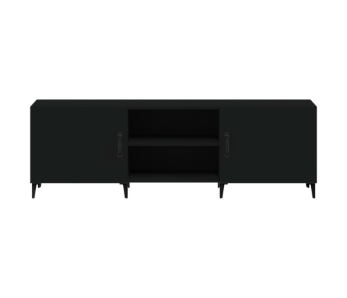 Mueble para TV madera de ingeniería negro 150x30x50 cm