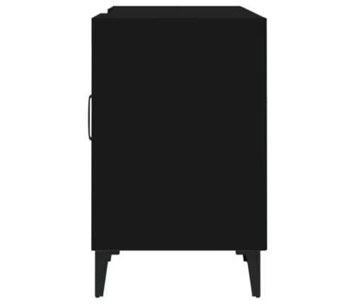 Mueble para TV madera de ingeniería negro 150x30x50 cm