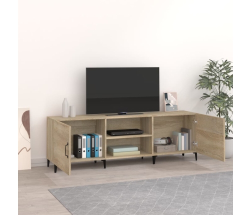 Mueble para TV madera de ingeniería roble Sonoma 150x30x50 cm