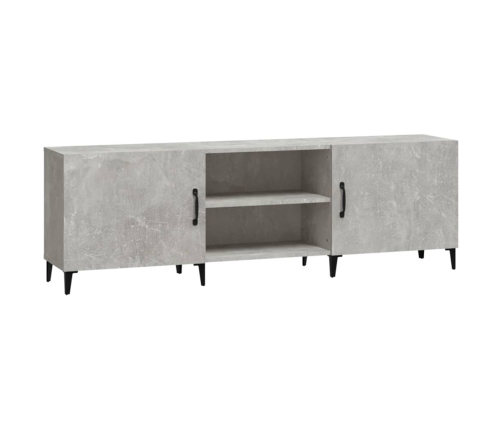 Mueble de TV madera de ingeniería gris hormigón 150x30x50 cm