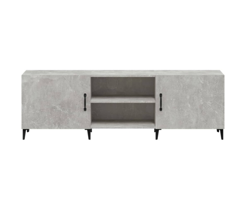 Mueble de TV madera de ingeniería gris hormigón 150x30x50 cm