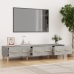 vidaXL Mueble de TV madera contrachapada gris hormigón 150x34,5x30 cm