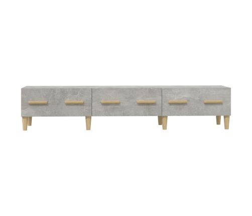 vidaXL Mueble de TV madera contrachapada gris hormigón 150x34,5x30 cm