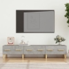 vidaXL Mueble de TV madera contrachapada gris hormigón 150x34,5x30 cm