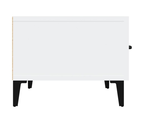 Mueble de TV madera contrachapada blanco 150x34,5x30 cm