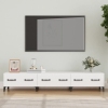 Mueble de TV madera contrachapada blanco 150x34,5x30 cm