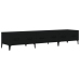 Mueble de TV madera contrachapada negro 150x34,5x30 cm