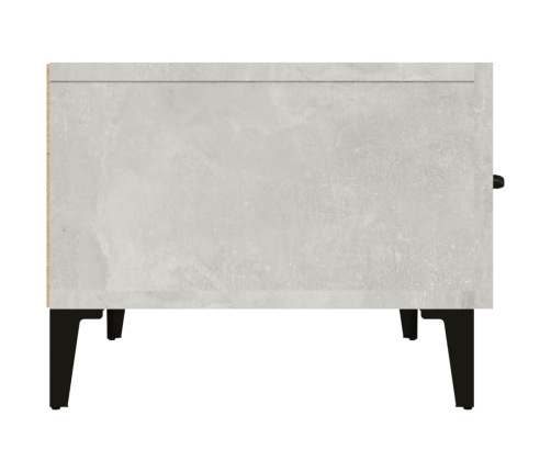 Mueble de TV madera contrachapada gris hormigón 150x34,5x30 cm