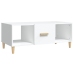 Mesa de centro madera contrachapada blanco 102x50x40 cm