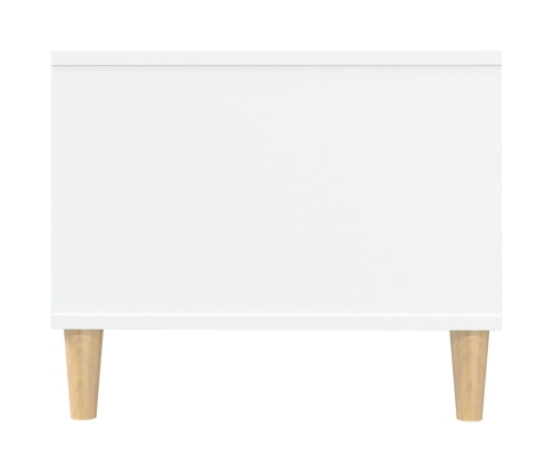 Mesa de centro madera contrachapada blanco 102x50x40 cm