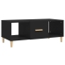 Mesa de centro madera contrachapada negro 102x50x40 cm