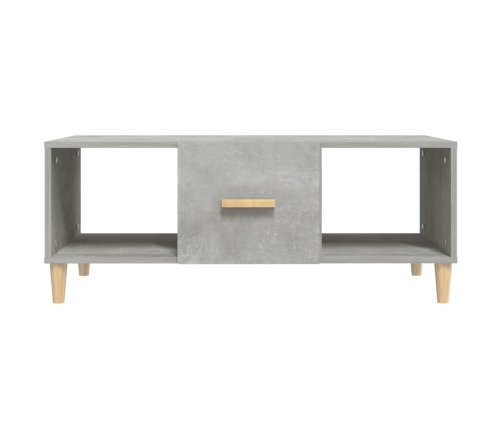 Mesa de centro madera contrachapada gris hormigón 102x50x40 cm