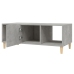 Mesa de centro madera contrachapada gris hormigón 102x50x40 cm