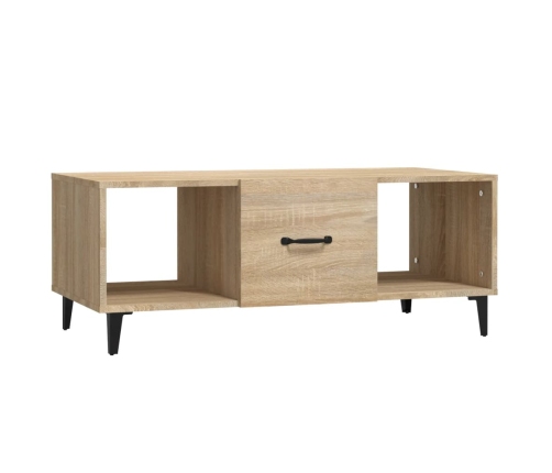 Mesa de centro madera contrachapada roble sonoma 102x50x40 cm