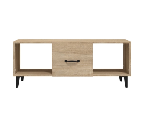 Mesa de centro madera contrachapada roble sonoma 102x50x40 cm