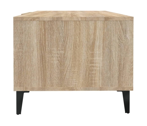 Mesa de centro madera contrachapada roble sonoma 102x50x40 cm