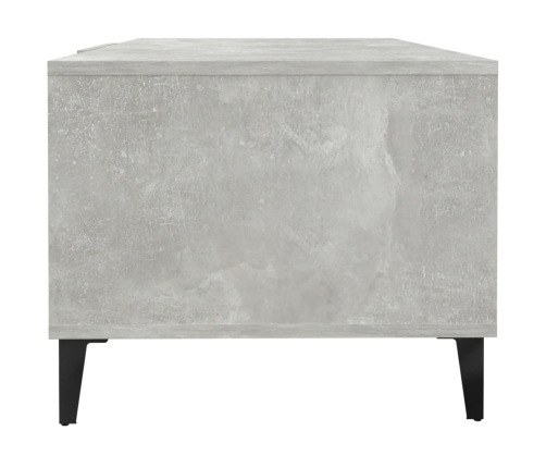 Mesa de centro madera contrachapada gris hormigón 102x50x40 cm