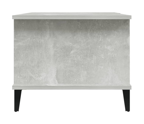 Mesa de centro madera contrachapada gris hormigón 90x50x40 cm