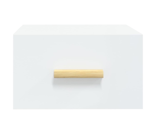 Mesitas de noche de pared 2 uds blanco 35x35x20 cm