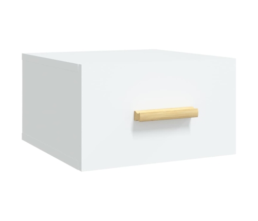 Mesitas de noche de pared 2 uds blanco 35x35x20 cm