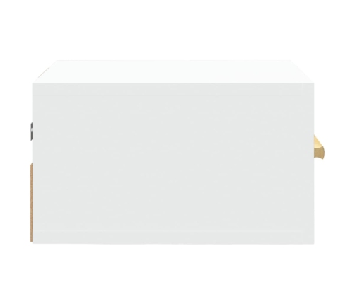 Mesitas de noche de pared 2 uds blanco 35x35x20 cm