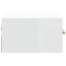 Mesitas de noche de pared 2 uds blanco brillo 35x35x20 cm