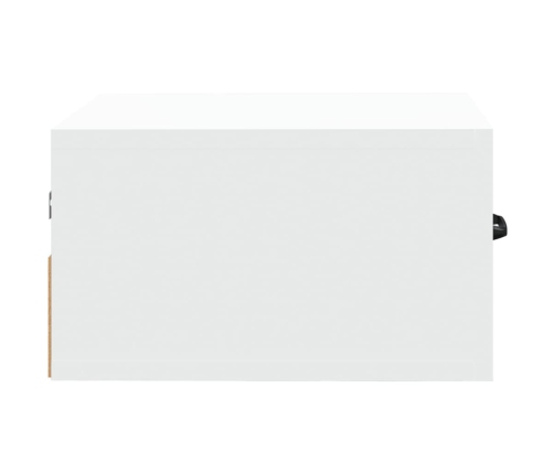 Mesitas de noche de pared 2 uds blanco 35x35x20 cm