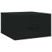 Mesitas de noche de pared 2 uds negro 35x35x20 cm