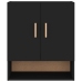 Armario de pared madera contrachapada negro 60x31x70 cm