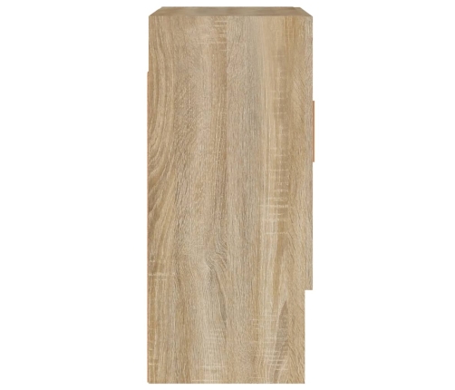 Armario de pared madera contrachapada roble sonoma 60x31x70 cm