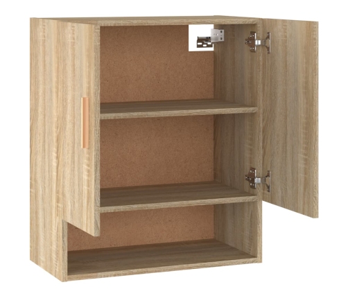 Armario de pared madera contrachapada roble sonoma 60x31x70 cm