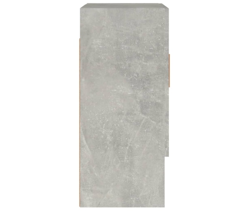 Armario de pared madera contrachapada gris hormigón 60x31x70 cm