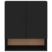 Armario de pared madera contrachapada negro 60x31x70 cm