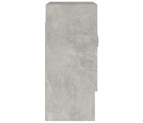 Armario de pared madera contrachapada gris hormigón 60x31x70 cm