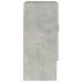 Armario de pared madera contrachapada gris hormigón 60x31x70 cm