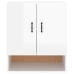 Armario de pared madera contrachapada blanco brillo 60x31x70 cm