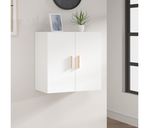 Armario de pared madera contrachapada blanco 37x37x37 cm