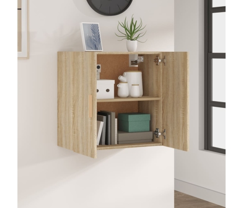 Armario de pared madera contrachapada roble sonoma 60x30x60 cm