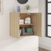 Armario de pared madera contrachapada roble sonoma 60x30x60 cm