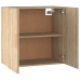 Armario de pared madera contrachapada roble sonoma 60x30x60 cm