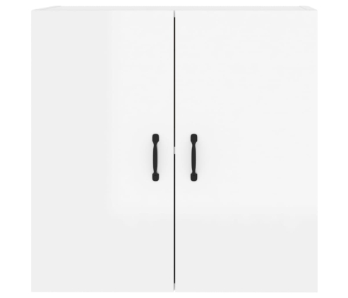 Armario pared madera contrachapada blanco brillo 60x31x60 cm