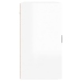 Armario pared madera contrachapada blanco brillo 60x31x60 cm